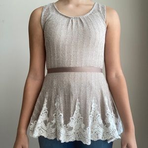Altar’D State Cream Lace Top